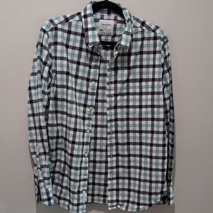 Goodfellow & Co Men's Black and White Checkered Shirt
